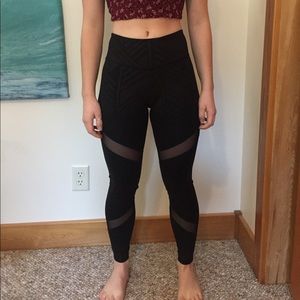 Women’s black active tights.